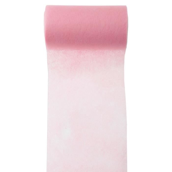 Ruban intisse uni 10m-largeur:10cm-Rose