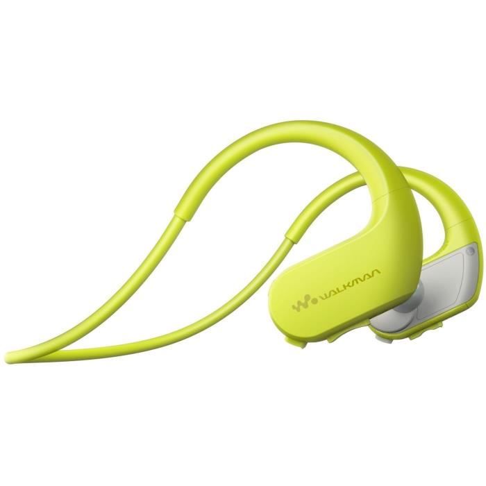 SONY - Walkman Sport, étanche, 4Go, Jaune
