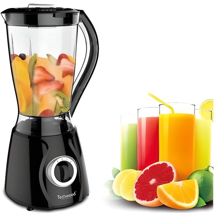 Blender électrique Techwood 450W - 1,5 litre - 2 vitesses