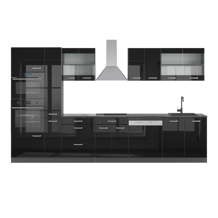 Vicco cuisine R-Line, Chêne doré/anthracite, 160 cm , PT Chêne