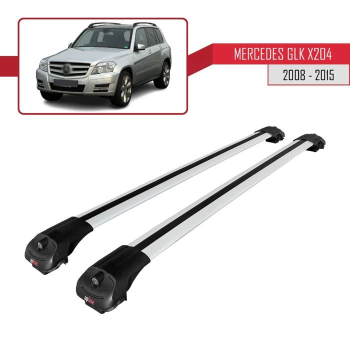 Barres De Toit Mercedes EQV (W447) 2019-2024 – Modèle ACE-1, 3 Barres Grises – Charge Max 75 Kg En Roulant
