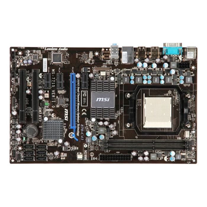 Carte mère MSI 870-C43 AMD 870 Socket AM3 2xDDR3 SDRAM 8 Go ATX Reconditionné - MSI reconditionné disponible sur Cdiscount Seconde Vie
