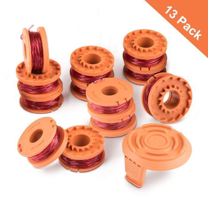 Bobines De Rechange Ligne Coupe-Bordure Worx WG163 WG155 WG180 - Diamètre 0.065 - Compatible WA0010 Bobine Ligne Worx WG163 WG155 WG180