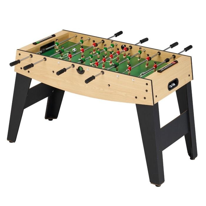 Babyfoot Adulte Luxe En Bois Style Bistrot Avec Monnayeur - 30 Jetons Fournis - Baby Foot