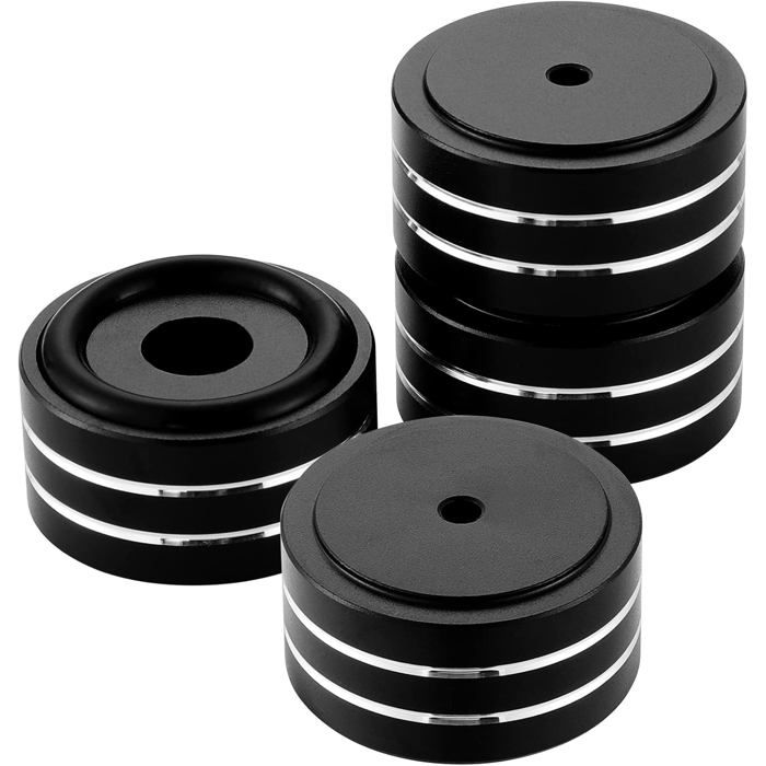 Pieds Isolation Haut-parleur 4x Aluminium HiFi Tourne-disque/Équipement Audio Anti-Vibration