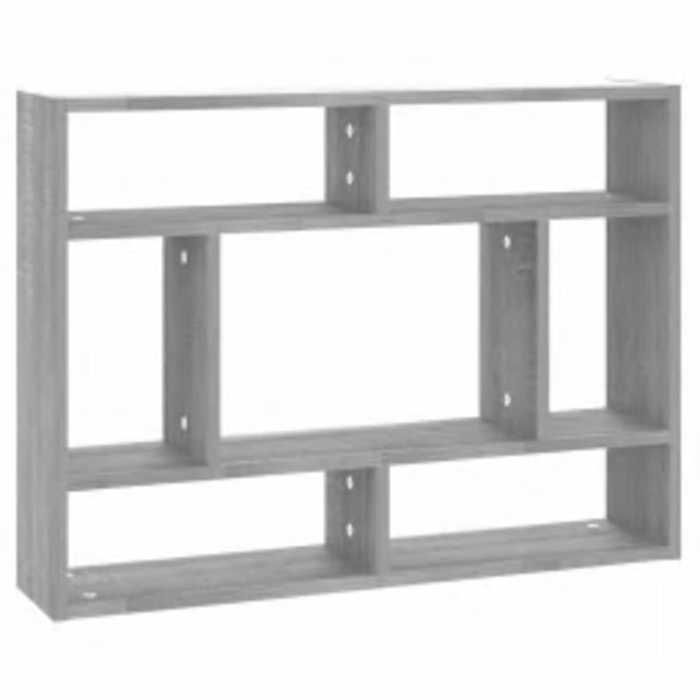 Mode Meuble de salon - vidaxl - Étagère murale Sonoma gris 75x16x55 cm Bois dingénierie - pour maison N1B17215