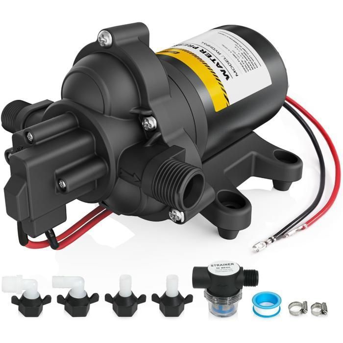 Pompe darrosage de surface Kit- 12V - Débit 900 L/h - Hauteur de refoulement 31 m max