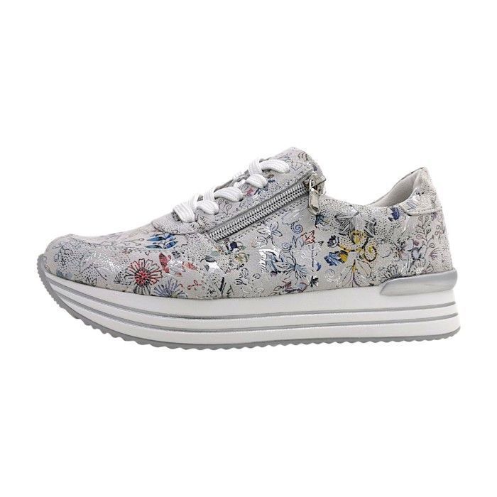 Femmes Remonte chaussure à lacets sportive  Textile Lacets Plat - blanc multi 90