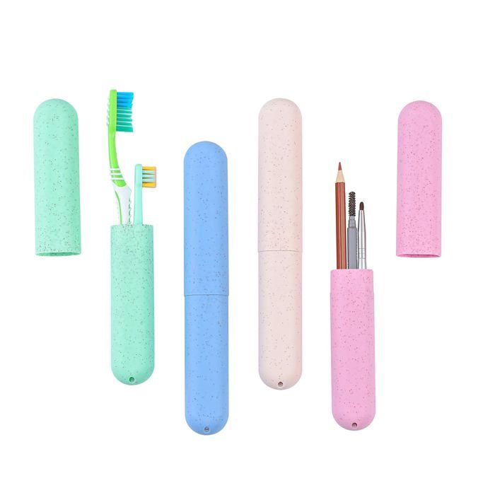 Ensemble de 4 étuis de voyage pour brosses à dents – Idéal pour les voyages la maison les déplacements professionnels et lécole