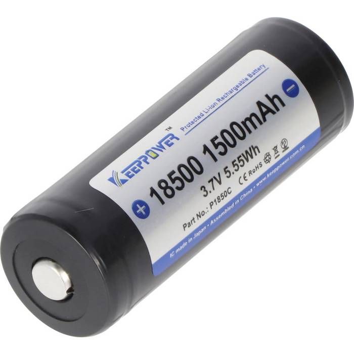Keeppower Pile rechargeable spéciale 18500 Li-Ion 3.7 V 1500 mAh 1 pc(s)