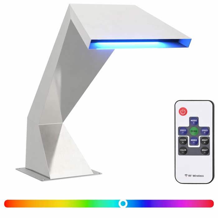 VENTE-FLASH Cascade de piscine avec LED RGB Acier inoxydable Argentéavec manuel de montage（93633451）VIDAXL