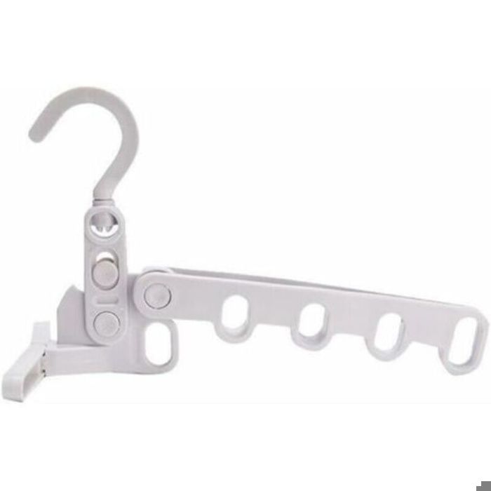 2 portants à vêtements pliables et portables pour vêtements de voyage - Multifonctionnels - Cinq cintres