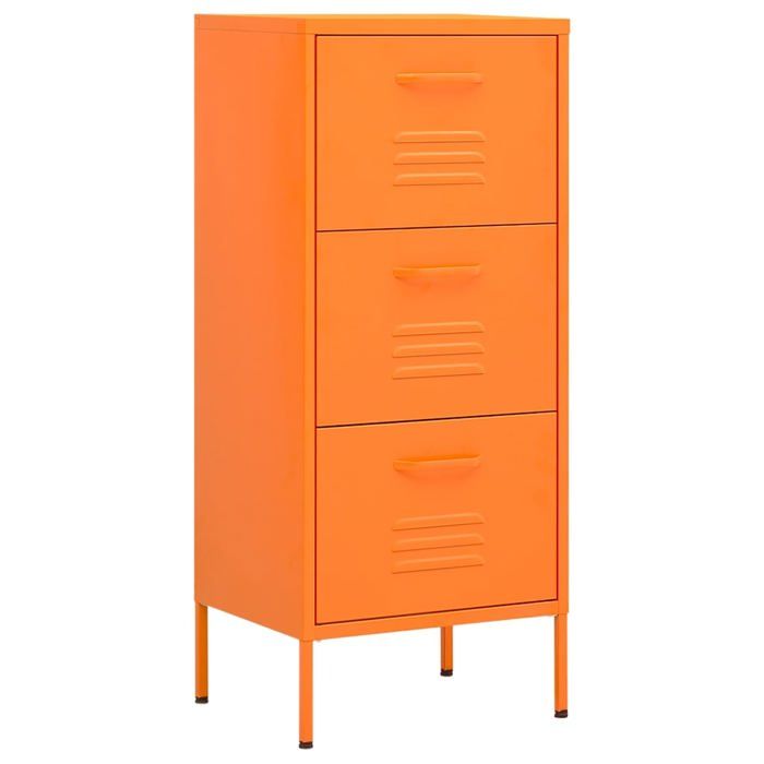 EASYLIFE Armoire de rangement Orange 425x35x1015 cm Acier VIDAXL Cadre stable LL1264