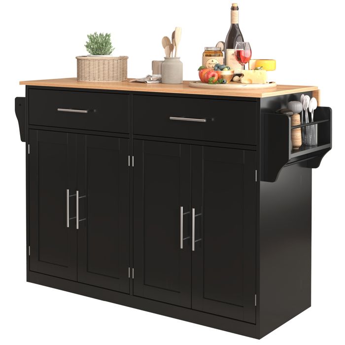 Desserte de cuisine - FURNITURER - FurnitureR - Plan rabattable 120x71 cm - 2 tiroirs & 4 portes - Roulettes verrouillables Desserte de cuisine - FURNITURER - FurnitureR - Plan rabattable 120x71 cm - 2 tiroirs & 4 portes - Roulettes verrouillables
