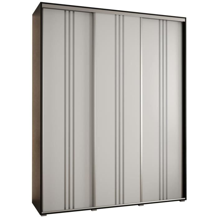 Terry Armoire à 3 Portes Multifonction Effet Bois 102x39x170 Cm - Rangement Intérieur/Extérieur Couvert, 2 Compartiments