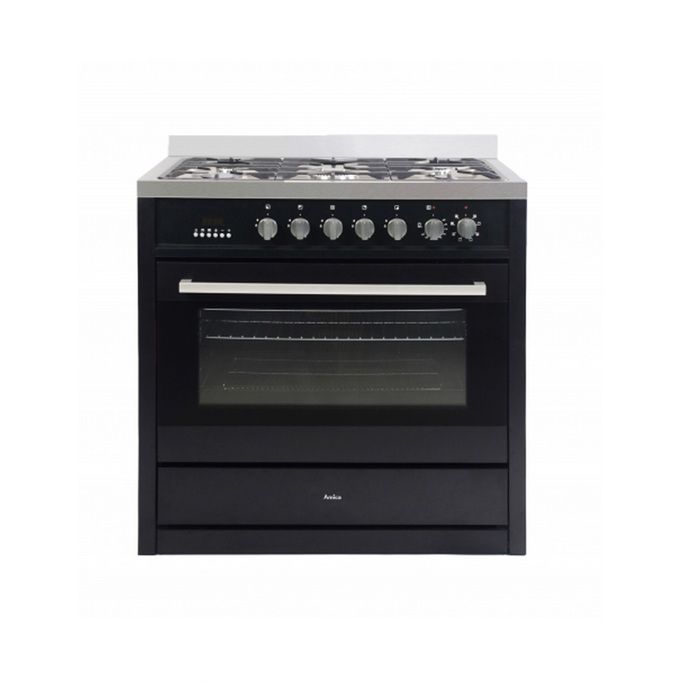 Piano de cuisson 7 brûleurs gaz + 3 fours électriques inox SCG71MFXP -  Schneider