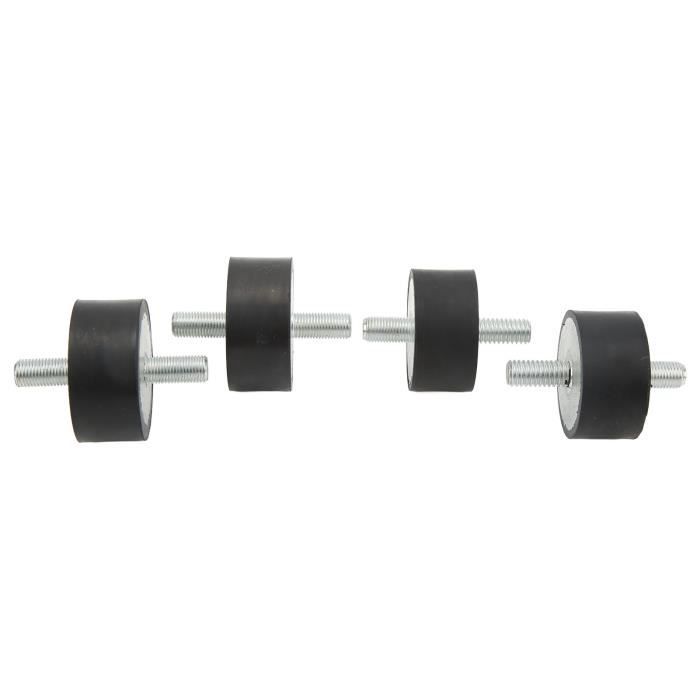 Supports Antivibrations En Caoutchouc - Lot De 4, Tailles M3 M5 M6, Pour Isoler Moteurs, Compresseurs Et Bobines