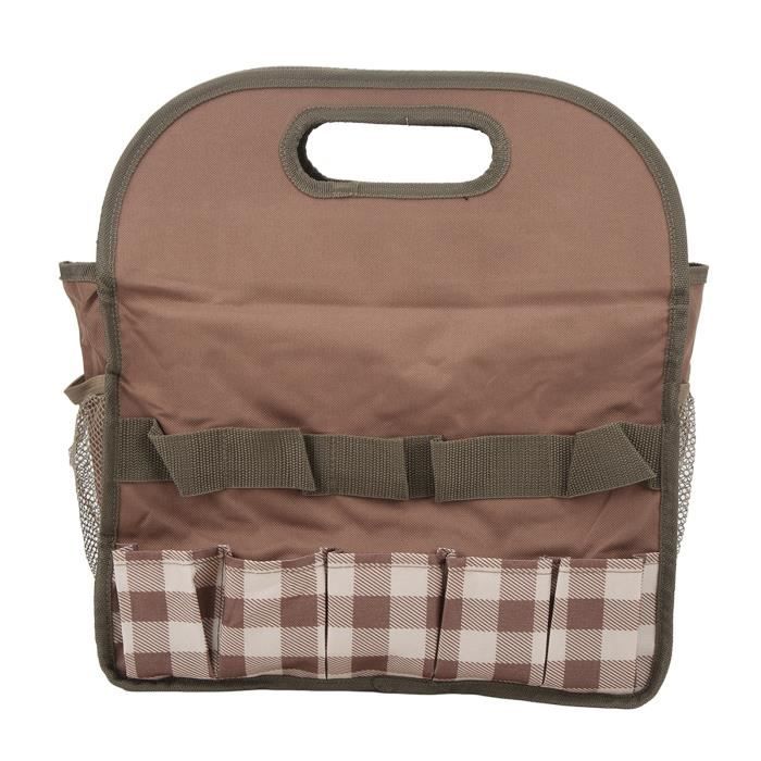 Bulaned Sac De Rangement Jardin Avec 9 Poches - Organisateur D'Outils Extérieur/Intérieur - Robust