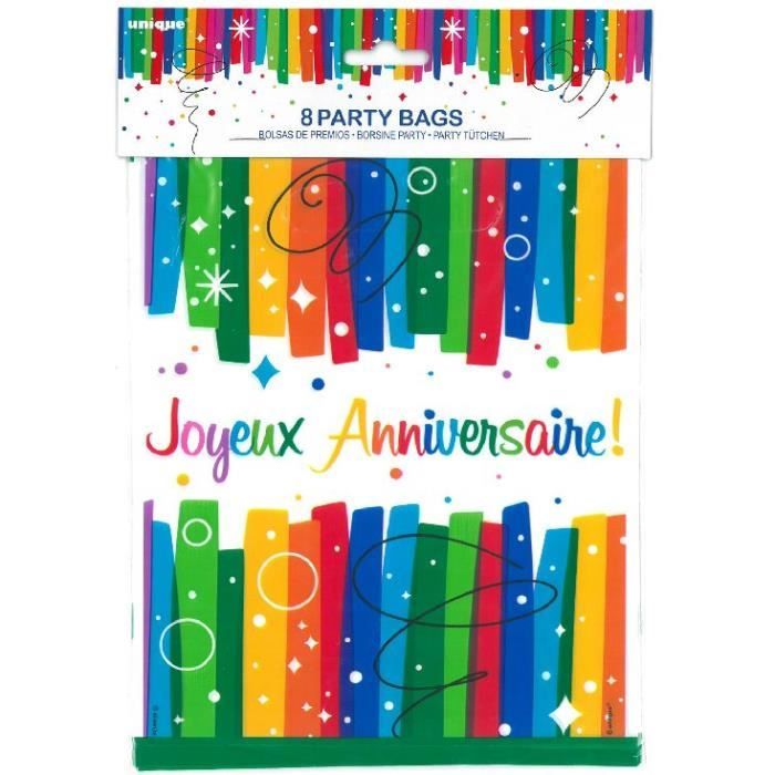 8 Sachets A Bonbons Joyeux Anniversaire 18 X 22 Cm Multicolore Achat Vente Boite A Dragees Soldes Sur Cdiscount Des Le Janvier Cdiscount 8 Sachets A Bonbons Joyeux Anniversaire 18 X 22 Cm Multicolore Achat Vente Boite A Dragees Soldes Sur Cdiscount Des Le Janvier Cdiscount