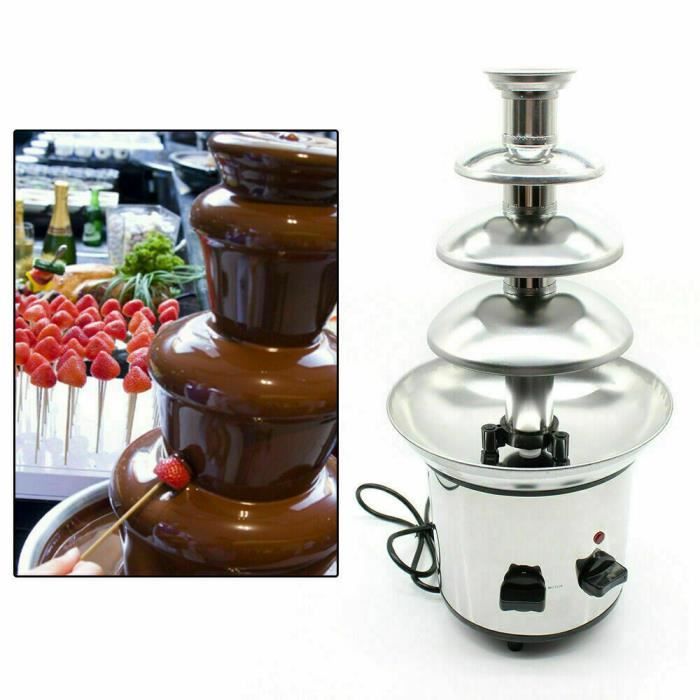 fontaine à chocolat 4 niveaux 170w fondue au chocolat fontaine à chocolat fondue à chocolat