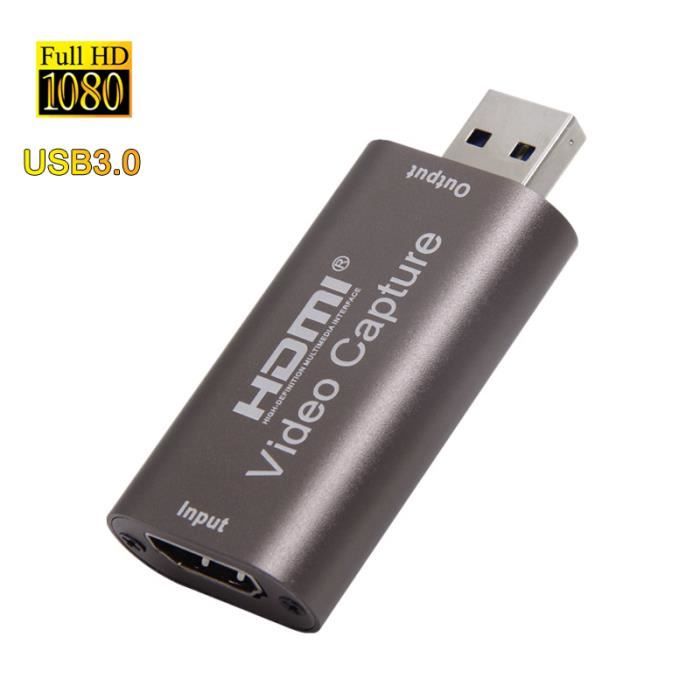 Cartes de capture audio vidéo - HDMI vers USB 3.0 - Haute définition 1080p  30fps - Enregistrez directement sur l'ordinateur
