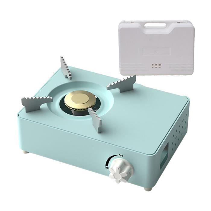 Réchaud à Gaz Portable Qunature - Brûleur Unique Pour Camping, Barbecue Extérieur - Inox Et Titane