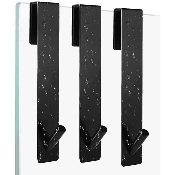 Porte-rasoir Et Crochet De Douche Autocollant - 3 Pièces Argentées - En Acier Inoxydable 304, Fixation Ultra Forte Sans Perçage