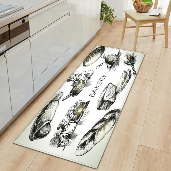 Tapis De Cuisine Antidérapant Et Lavable Romon, 43x180 Cm – Protection Et Style Pour Sols De Cuisine, Couloir, Entrée