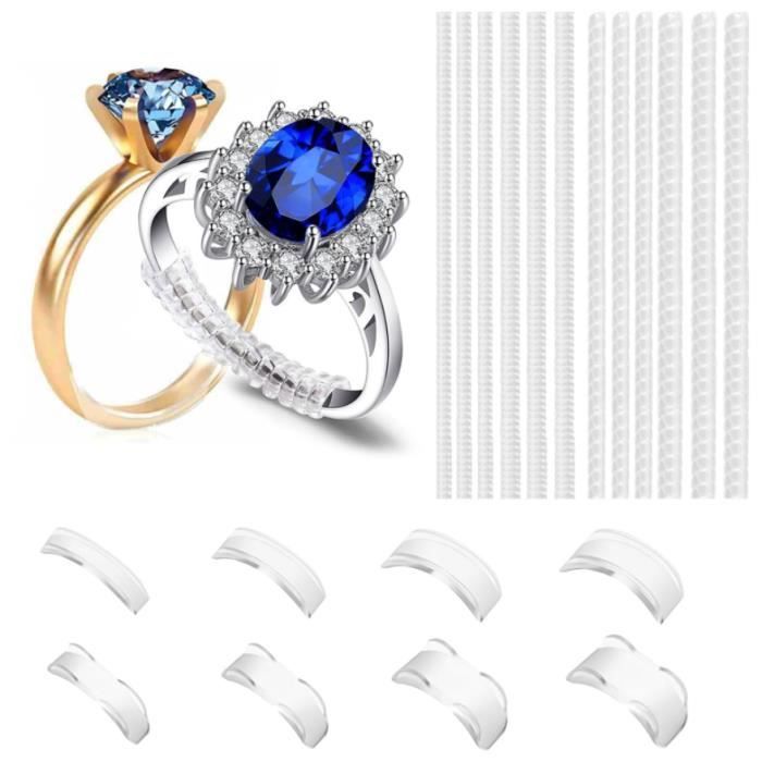 20 Pieces Ajusteur Bague Invisible Reducteur Bague Silicone Convient pour les Bagues Hommes et Femmes Cdiscount Bijouterie