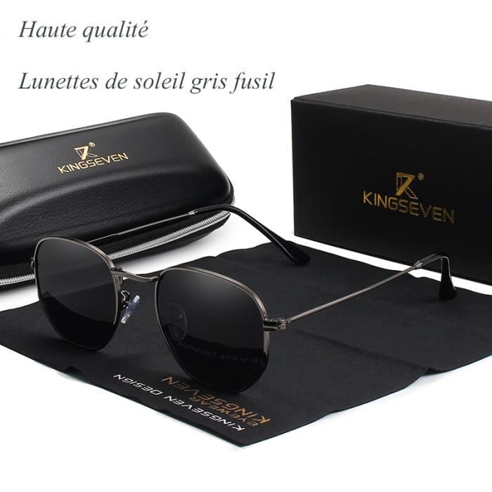 Hommes r fl chissantes et classiques lunettes de soleil hommes style r tro hexagone lunettes de soleil teint es en acier inox