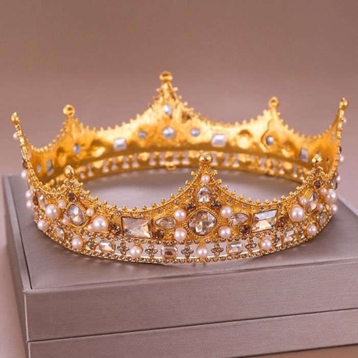Fete De Mariage Baroque Couronne Mariee Diademe Dore Achat Vente Diademe Fete De Mariage Baroque Cou