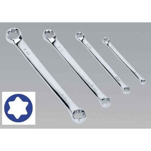 Kit 4 Cles Plate A Oeil Femelle Torx Cr V E6 E24 Achat Vente Cle A Fourche Kit 4 Cles Plate A Oeil Fem Cdiscount