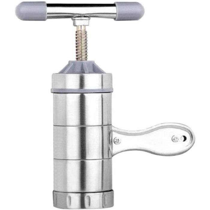 Biltek Machine à Pâtes - Coupeur et Rouleau à Manivelle en Acier Inoxydable pour Pâtes Fraîches