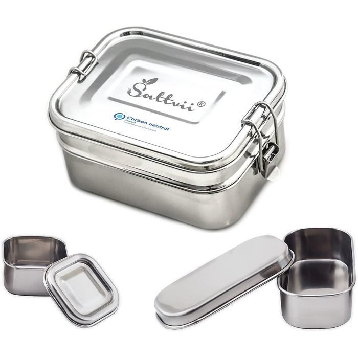 Boîte à Sandwich Miraculous Acier Inoxydable 850ml - Multicolore - Hermétique & Sans BPA