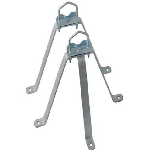 Support Murale L Pour Parabole Antenne 15x15 Cm - Déport 15cm Mât 42mm Acier Galvanisé - 5
