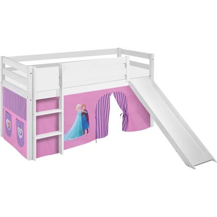Lit surélevé ludique JELLE 90x190 cm Frozen lilas - LILOKIDS - Disney accessoires pour lit Lit surélevé ludique JELLE 90x190 cm Frozen lilas - LILOKIDS - Disney accessoires pour lit