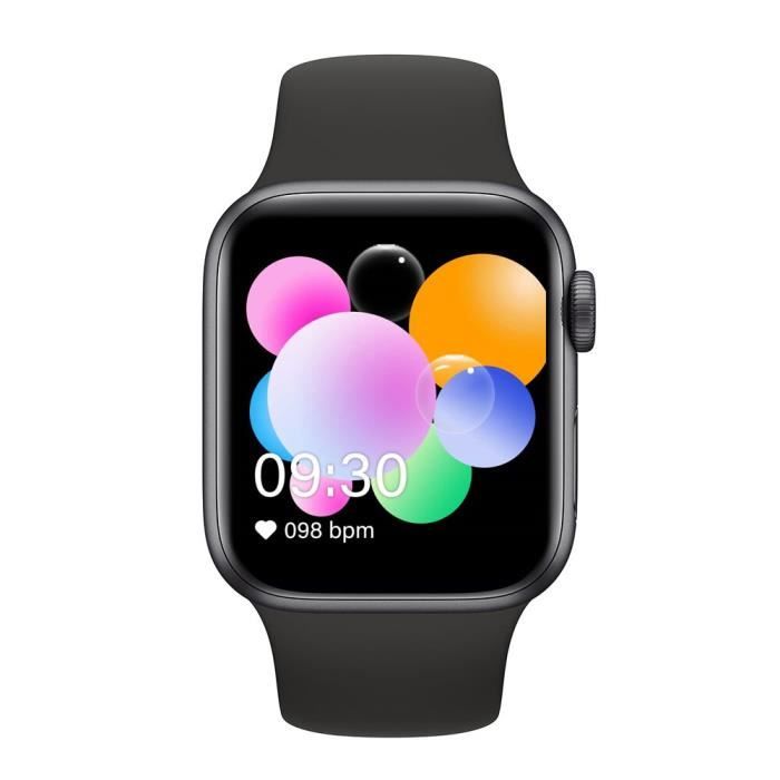 IWO 12 série 5 44MM T500 Plus montre intelligente Bluetooth appel  Smartwatch moniteur de fréquence cardiaque musiqu - Black - WL5473 -  Cdiscount Téléphonie