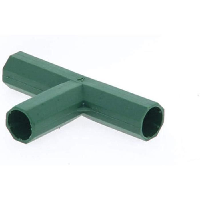 Otzoan Connecteurs De Cadre De Serre,connecteurs d'angle pour Cadre De Jardin Connecteur en PVC pour Raccords De Tuyauterie De Hangar À Effet De Serre Connexion Plat / 4 Trous,16mm 