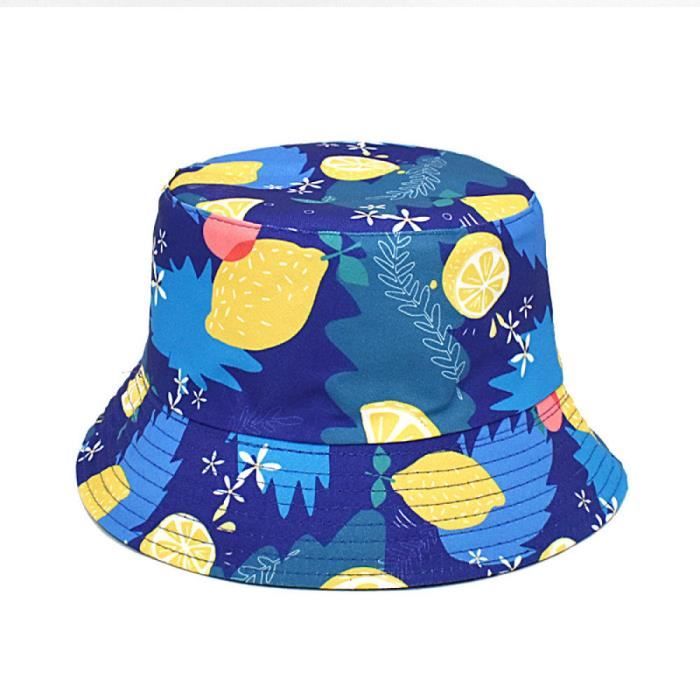 Navy Unisexe Reversible Bucket Hat 