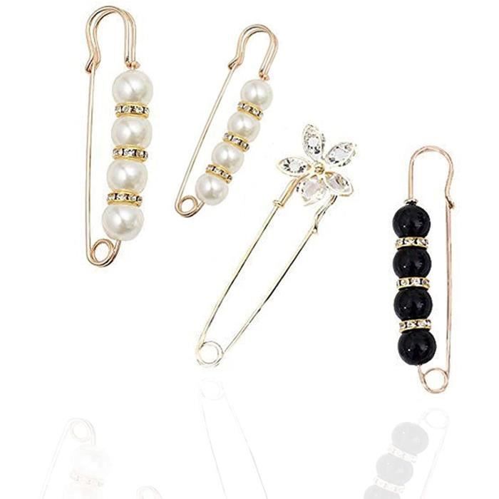 5 Pcs Clips De Chaîne Chandail Épingle Cardigan Femme Aux