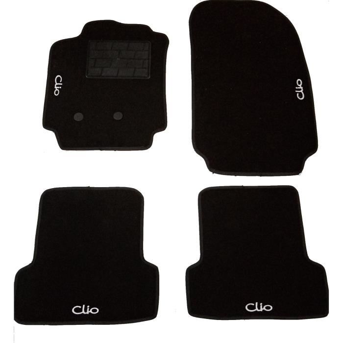 Jeu de 4 tapis moquette pour CLIO 1998>2009