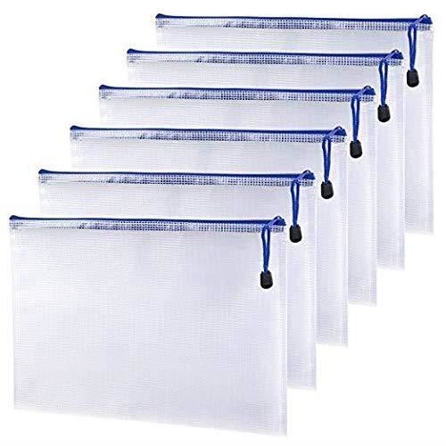 Pochette De Rangement Pour Documents De Bureau Avec Fermeture Eclair Blanc Bleu Achat Vente Chemise Sous Chemise Pochette De Rangement Pour Cdiscount