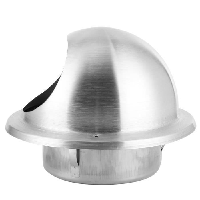 ARBO-INOX Lot De 2 Rosaces D'Aération Inox 125 Mm Avec Fermeture Glissière