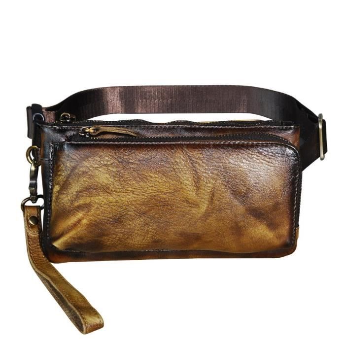 Sac Fourre-tout étui Caméra Perrin Sportsman 503 Vintage Cuir Vache Années 60