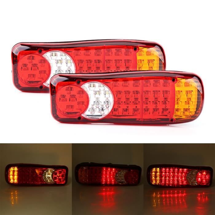 Feux arrière, feu arrière 46 LED, feu arrière, pour camions pour remorques