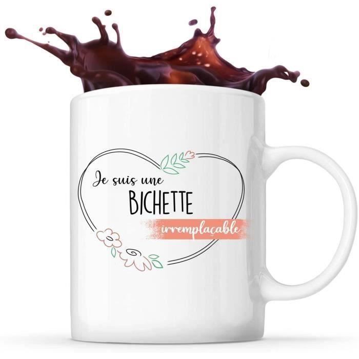 Tote Bag 'Bichette Irremplaçable' - Cadeau Parfait Pour Elle : Saint-Valentin, Anniversaire, Noël - Sac Cabas Réutilisable Et Personnalisé - 8