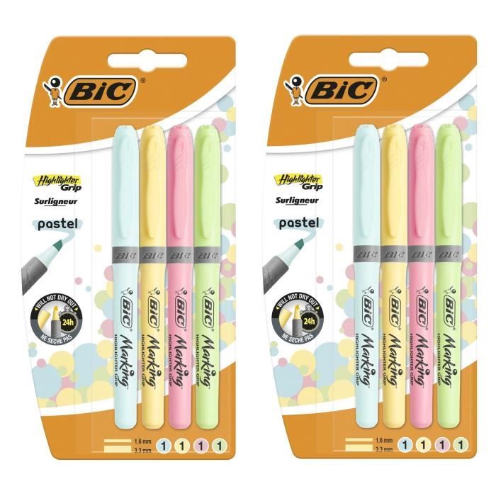 Pointe Moyenne Pilot Lot de 3 Surligneurs Fluo FriXion Light Rose Surligneur Effa/çable
