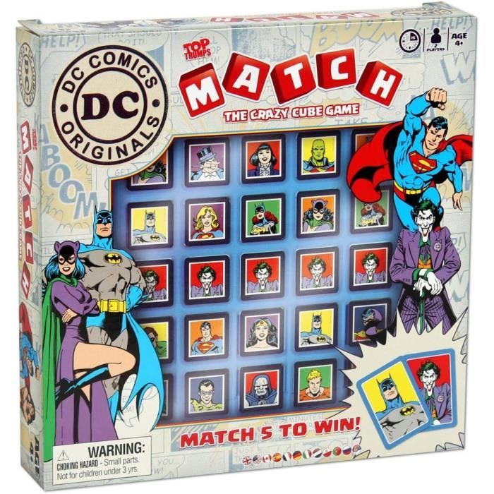 Winning Moves Monopoly DC Comics Retro – Gioco Da Tavolo In Italiano, 2-6 Giocatori, Dagli 8 Anni