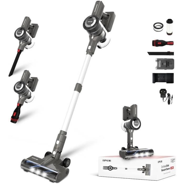 Aspirateur Sans Fil, Aspirateur Balai Sans Fil Puissant 33kPa, 60 Mins