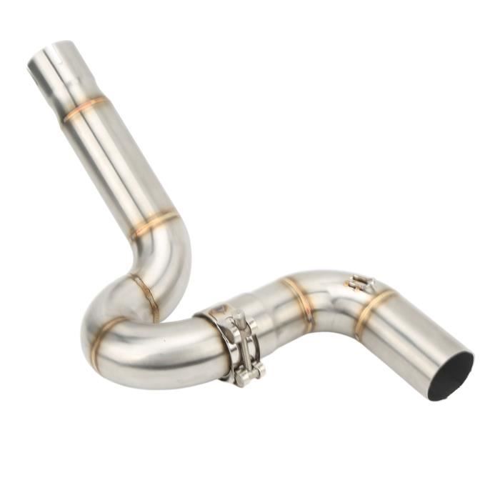 Hlyjoon Moto Tuyau De Silencieux D'échappement Gorge De Intermédiaire Modification Du Moteur Tuyau De Liaison à Emboîtement De Central Du Connecteur Pour YZF R15 MT-15 MT-125 2008-2017